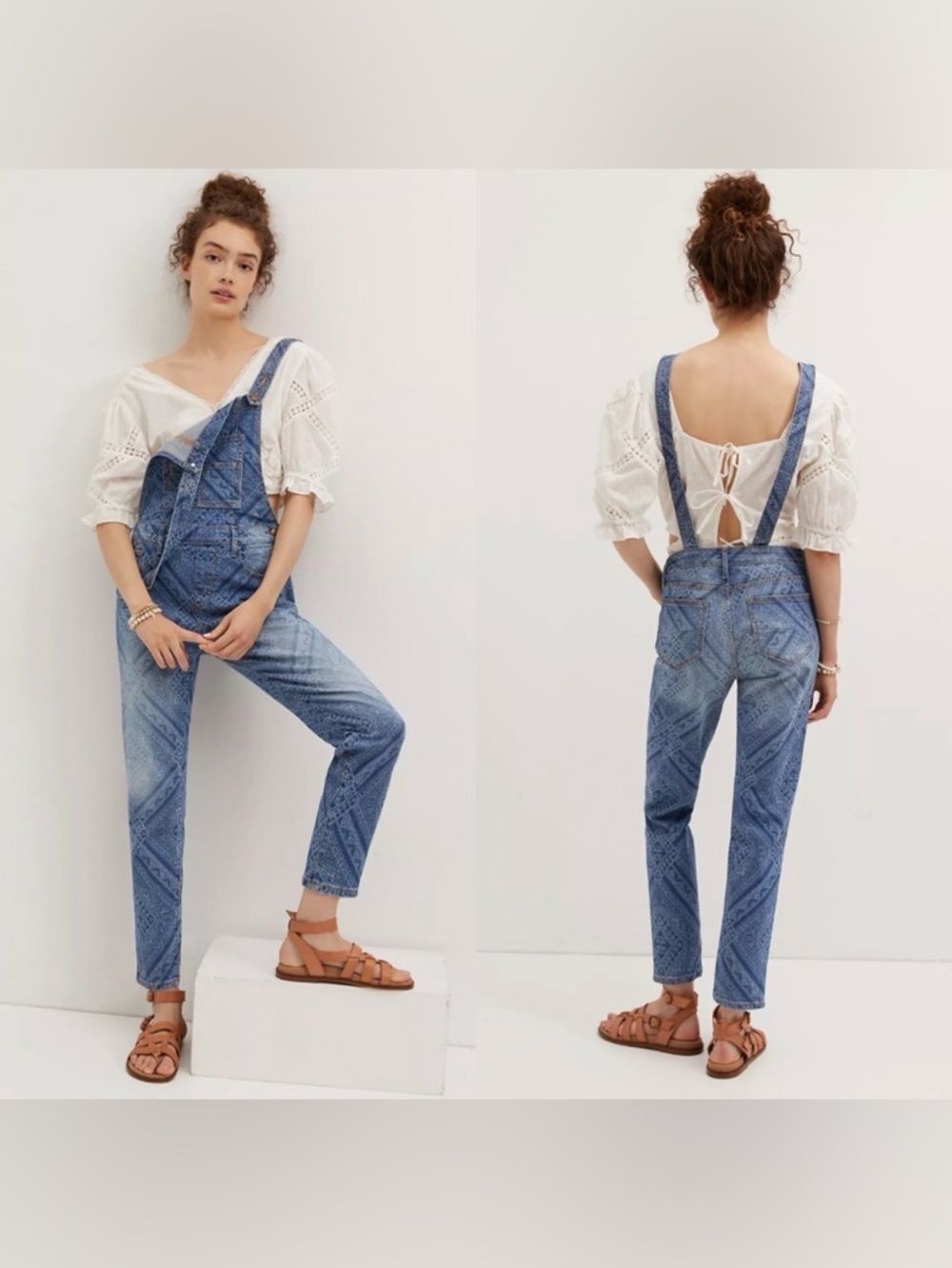 Anthropologie Driftwood Farrah Denim Overalls Size Small New with Tag